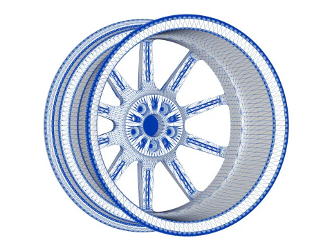 Ferrari Carbon Revolution Wheels 3D Model