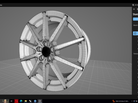 Ferrari Carbon Revolution Wheels 3D मॉडल
