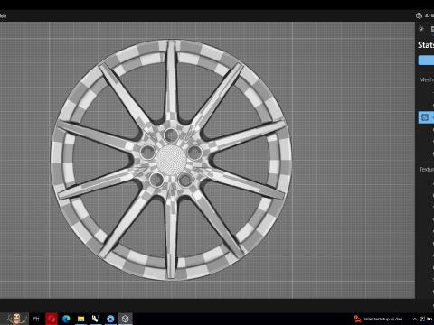 Ferrari Carbon Revolution Wheels 3D मॉडल