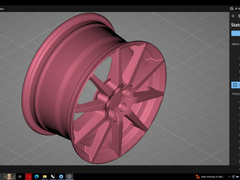Ferrari Carbon Revolution Wheels 3D Model