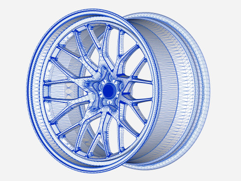HRE 520 Wheels 3Dモデル