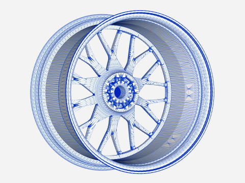 HRE 520 Wheels 3Dモデル