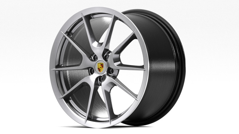 Porsche Cayman S Wheels 3D Model .c4d .max .obj .3ds .fbx .stl .blend 