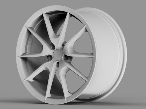 Porsche Cayman S Wheels 3D Model
