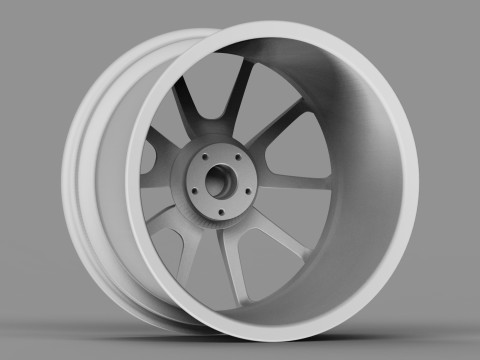 Porsche Cayman S Wheels 3D Model