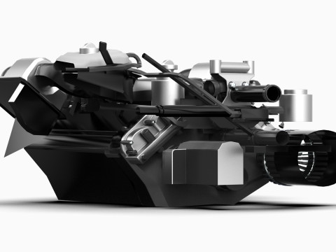 V12 Supercar Engine 3D Model