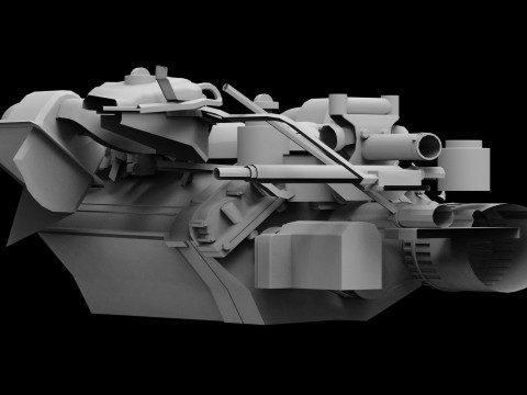 V12 Supercar Engine 3D Model