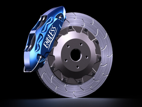 Endless Mono 4R Brake Kit Modello 3D