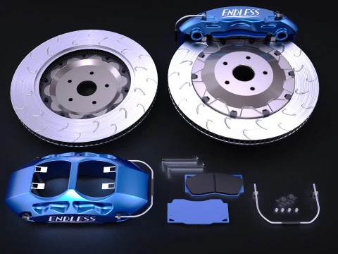 Endless Mono 4R Brake Kit 3D Model