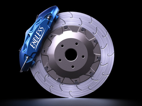 Endless Mono 4R Brake Kit Modelo 3D