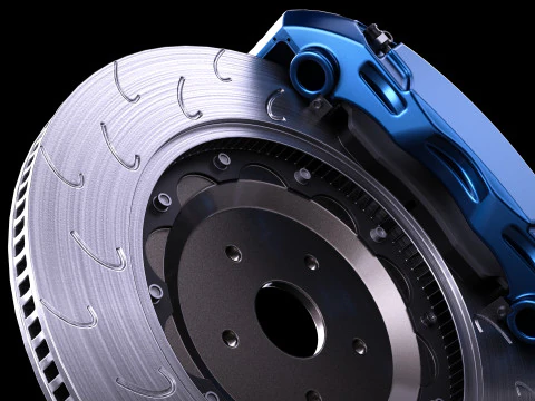 Endless Mono 4R Brake Kit 3D Model