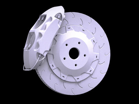 Endless Mono 4R Brake Kit 3D Model