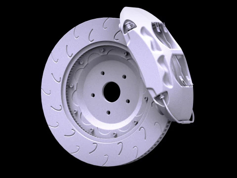 Endless Mono 4R Brake Kit 3D Model