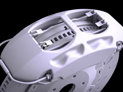 Endless Mono 4R Brake Kit 3D Model