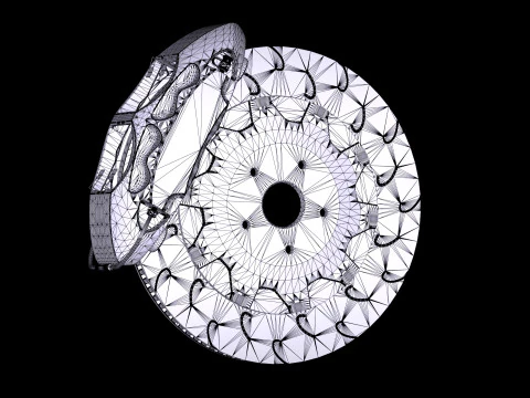 Endless Mono 4R Brake Kit 3D Model