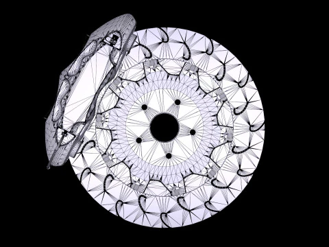 Endless Mono 4R Brake Kit 3D Model