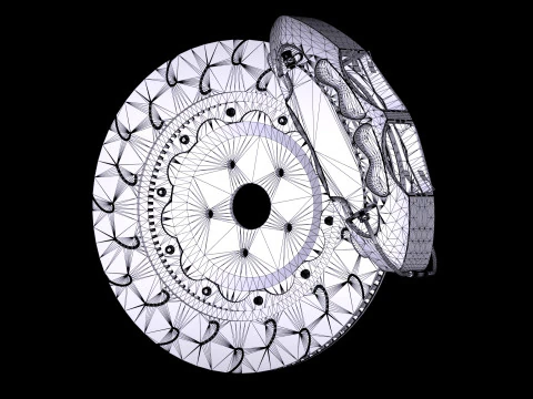 Endless Mono 4R Brake Kit 3D Model