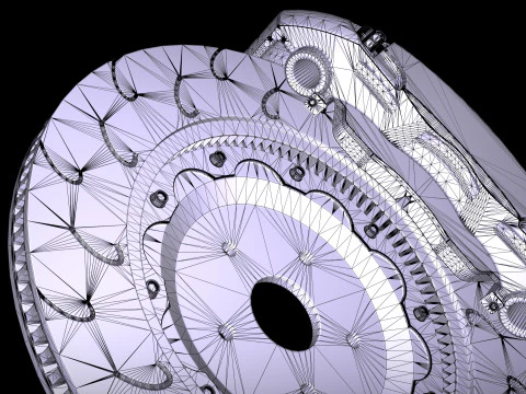 Endless Mono 4R Brake Kit 3D Model