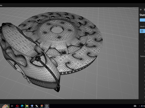 Endless Mono 4R Brake Kit Modelo 3D