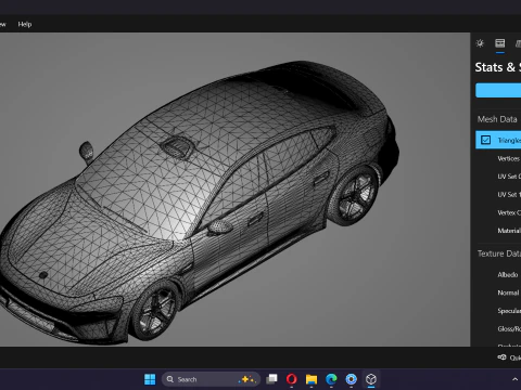 Xiaomi SU7 EV 2024 3D Model