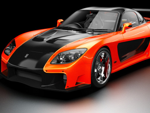 Veilside Mazda RX-7 3D Model