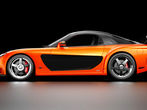 Mazda RX-7 lato velo Modello 3D
