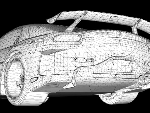 Mazda RX-7 lato velo Modello 3D