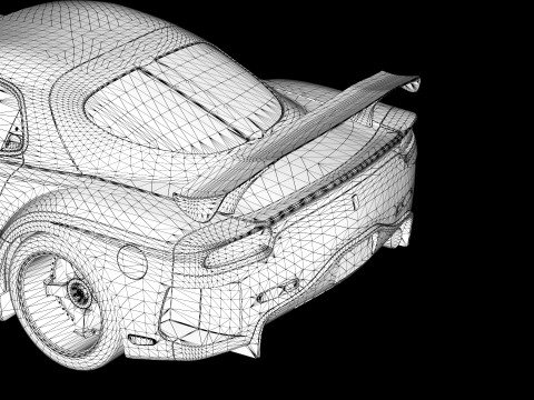 Mazda RX-7 lato velo Modello 3D