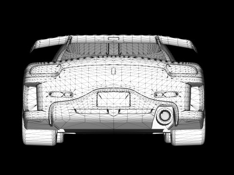 Mazda RX-7 lato velo Modello 3D