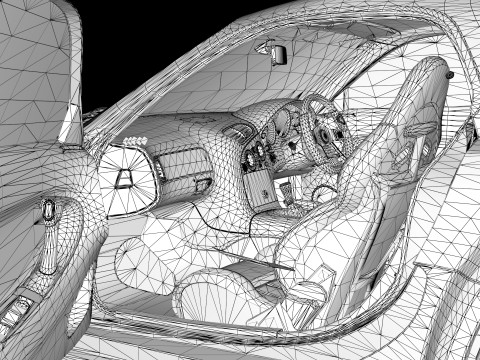 Mazda RX-7 lato velo Modello 3D