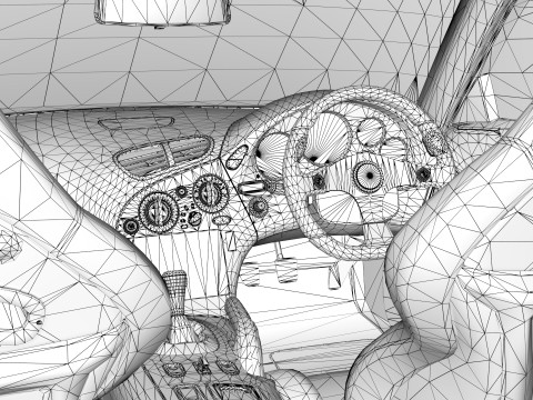 Mazda RX-7 lato velo Modello 3D