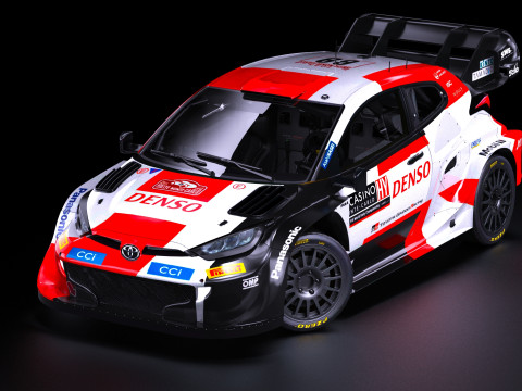 Toyota GR Yaris Rally 1 WRC 2023 Modelo 3D