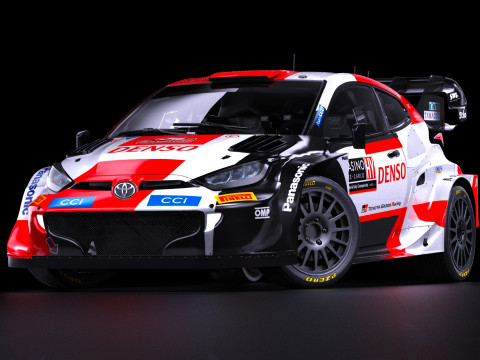 Toyota GR Yaris Ralli 1 WRC 2023 3D Model