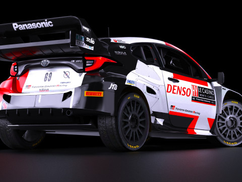 Toyota GR Yaris Ralli 1 WRC 2023 3D Model