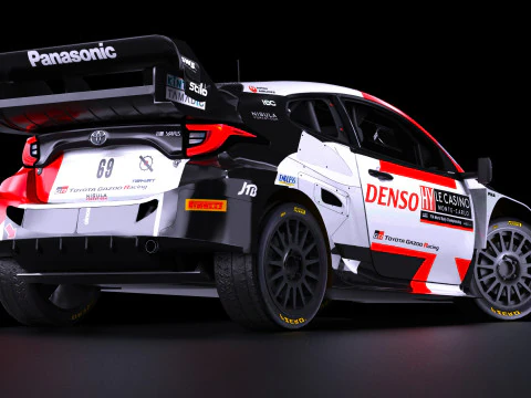Toyota GR Yaris Rally 1 WRC 2023 3D Model