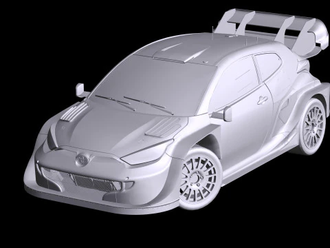 Toyota GR Yaris Rally 1 WRC 2023 3D Model