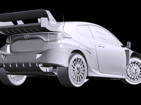 Toyota GR Yaris Ralli 1 WRC 2023 3D Model