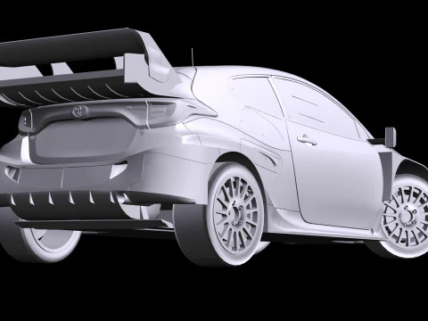 Toyota GR Yaris Rally 1 WRC 2023 3D Model