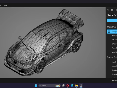 Toyota GR Yaris Rally 1 WRC 2023 3D Model