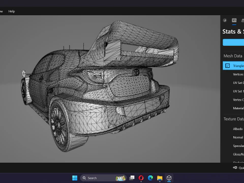 Toyota GR Yaris Rally 1 WRC 2023 3D Model