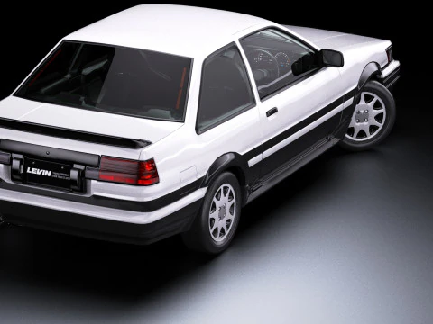 Toyota Corolla AE86 Levin 3D Model