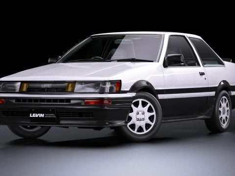 Toyota Corolla AE86 Levin 3D Model