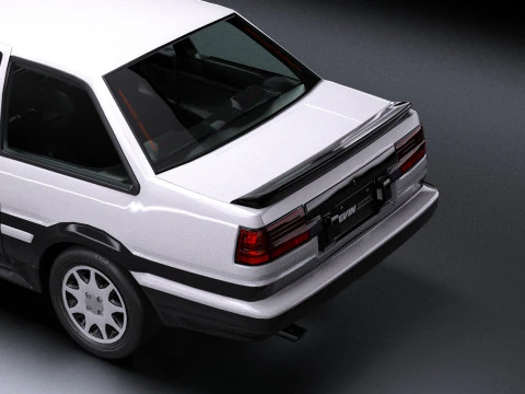 Toyota Corolla AE86 Levin 3D Model