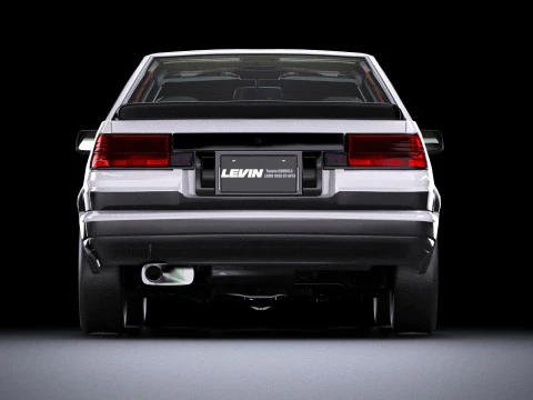 Toyota Corolla AE86 Levin 3D Model