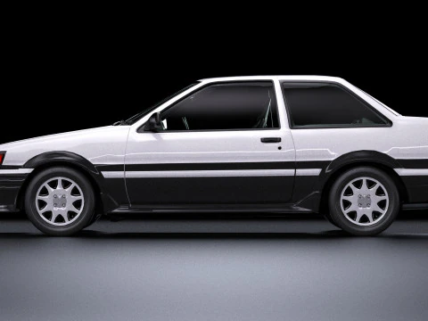 Toyota Corolla AE86 Levin 3D Model