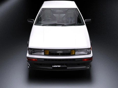 Toyota Corolla AE86 Levin 3D Model