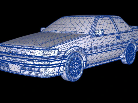 Toyota Corolla AE86 Levin 3D Model