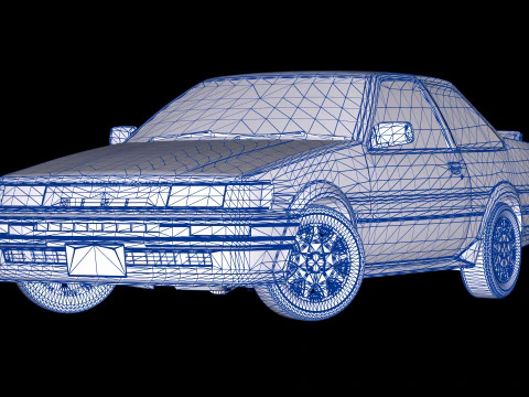 Toyota Corolla AE86 Levin 3D Model