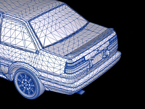 Toyota Corolla AE86 Levin 3D Model