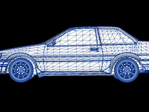 Toyota Corolla AE86 Levin 3D Model